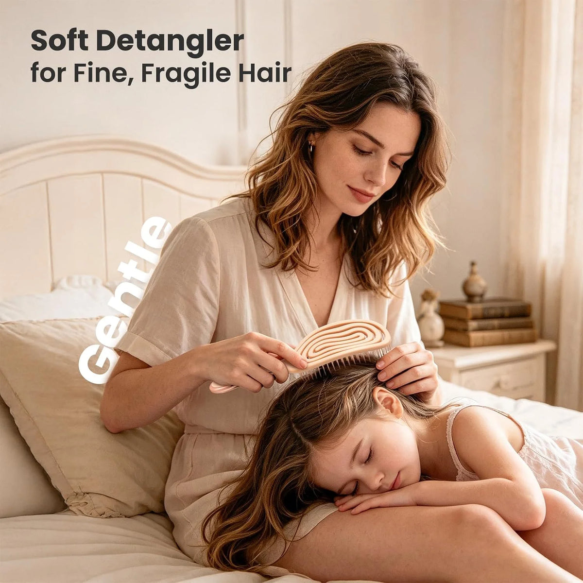 AIMIKE Spiral Hairbrush for Fine Hair, Wet Detangler Brush for Women & Kids