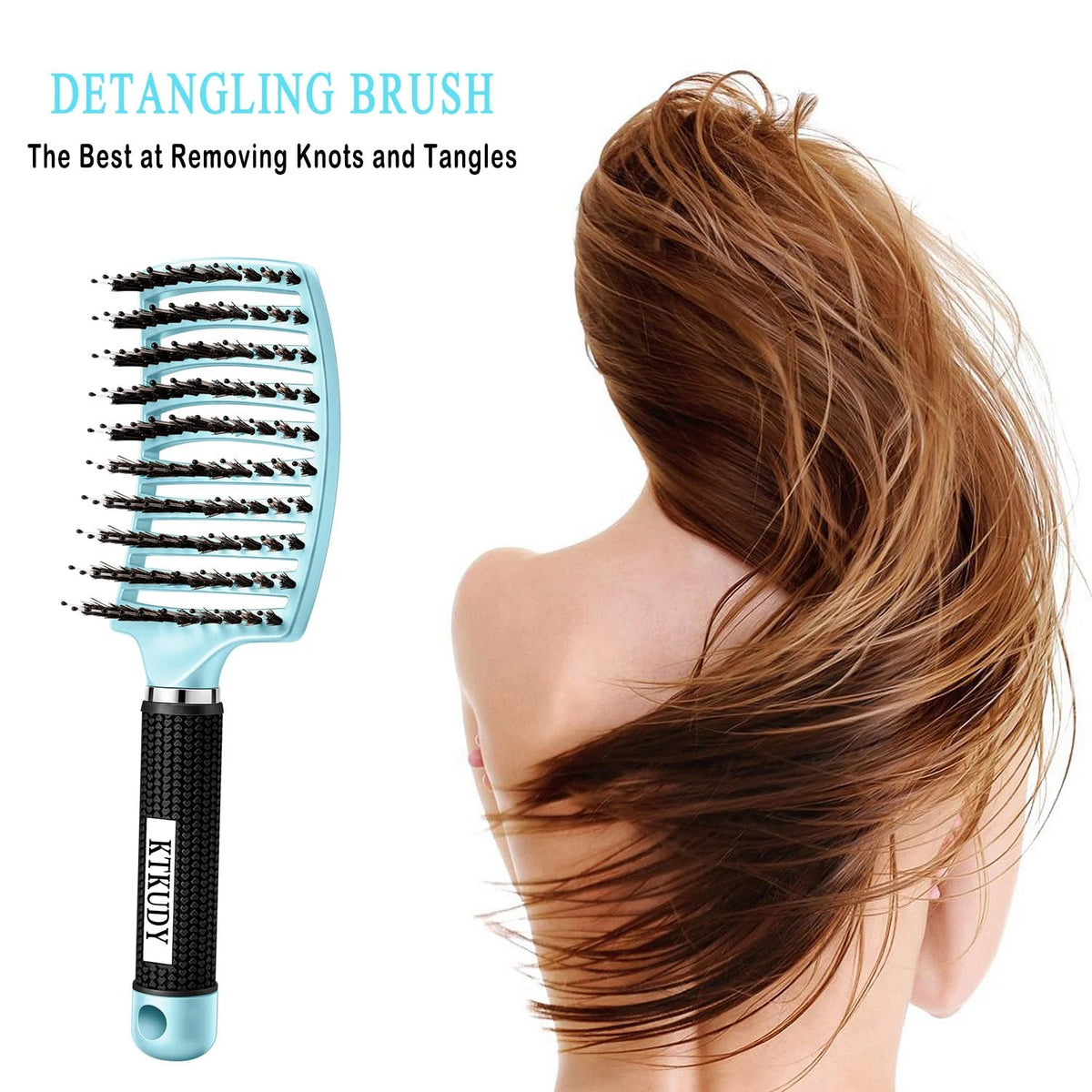 Detangling Brush for Women & Kids, Wet & Dry Hair, All Hair Types
