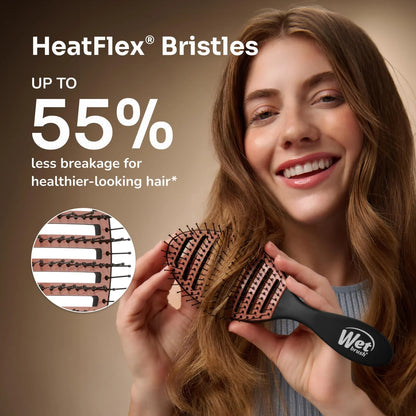Wet Brush Ceramic Speed Dry Detangler, Black, Vented Blow-Dry Hair Brush
