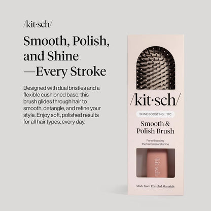Kitsch Smooth & Polish Hair Brushes For Women and Men - Haze Blue