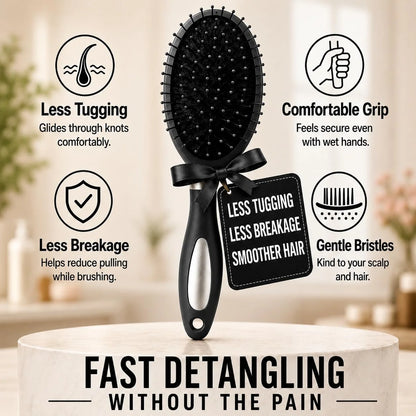 HerStyler Purple Hair Brush Detangler -Pain Free, No Breakage