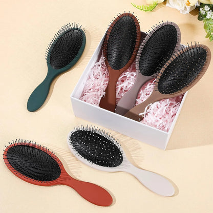 Nuenen 6 Pcs Wet Detangling Hair Brush, Dry Soft Bristle, Black