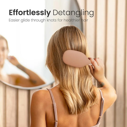 AIMIKE Rose Luxe Detangler Brush, Fine Thin Hair, Wet Dry Paddle Hair Brush