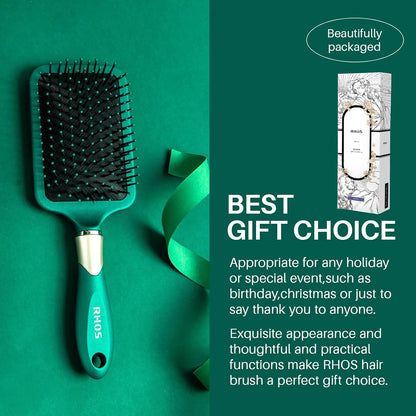 Purple Square Paddle Hair Brush for Women Men's Thin,Short,Thick,Long Hair