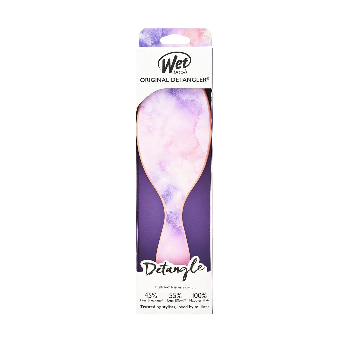 Wet Brush Original Detangler Hair Brush, Hipster Sketch, Ultra-Soft IntelliFlex Bristles, Detangling Bristles Glide Through Tangles (Wet & Dry Hair), Women & Men