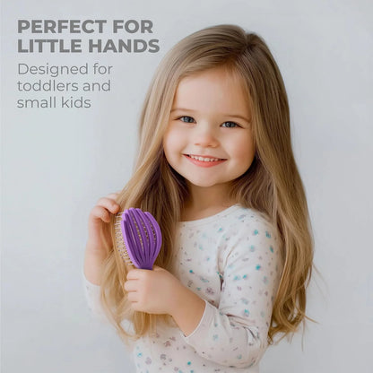 Ninabella Mini Detangling Hairbrush - Cute Colorful Octopus Detangle Brush - For Blow Dry or Brushing Wet Tangled Hair - Detangler Hair Brush - Small Hairbrushes - Rose