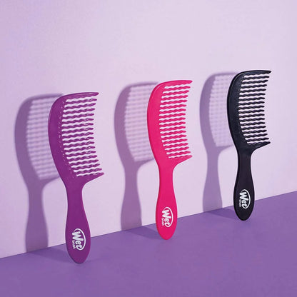 Wet Brush Detangling Comb - Purple Unisex Comb 1 Pc (Pack of 2)