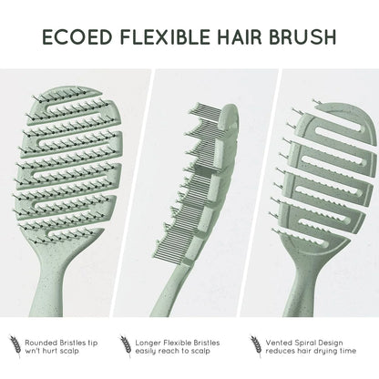 Detangler Hairbrush, Soft Bristle Detangling Brush,Quick Smoothing(Natural)