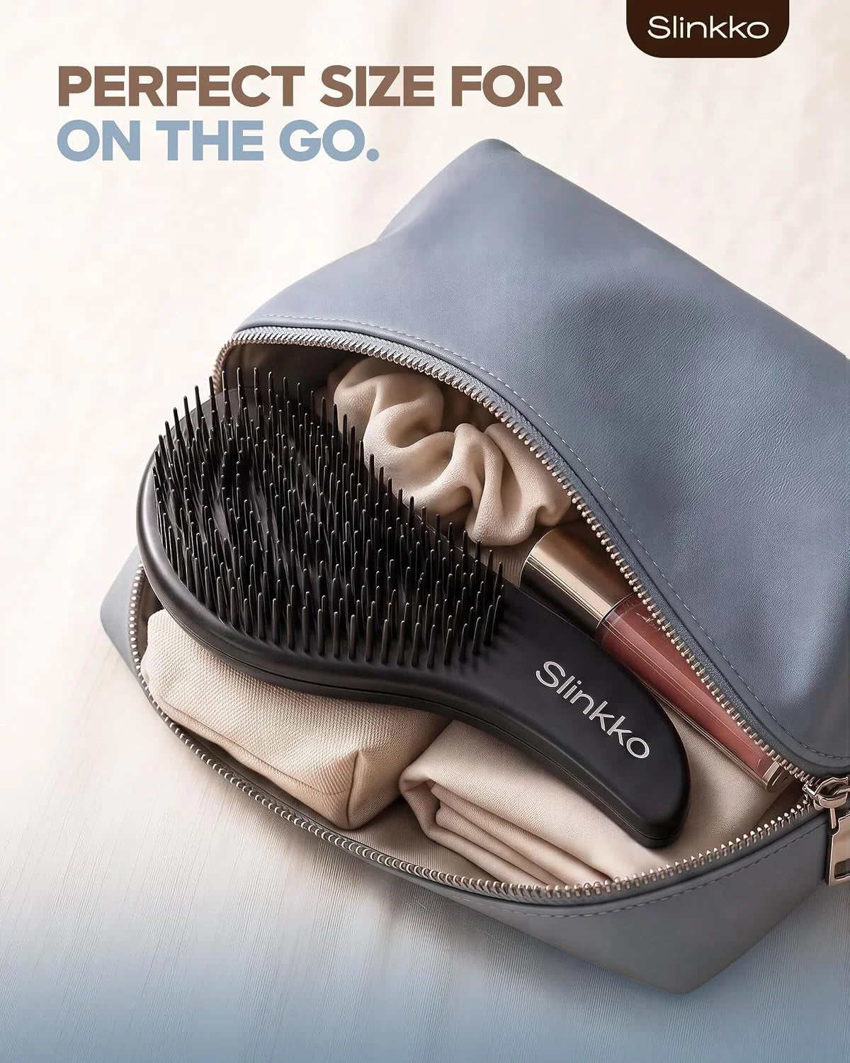 Detangler Brush, Curly Hair Brush for Women, Men & Kids - Wet & Dry Detangling Hair Brush for Curly, Thick, Fine & Wavy Hair - Anti-Breakage Wave Brush, Pain-Free Hairbrush, Pink, Rose Clay