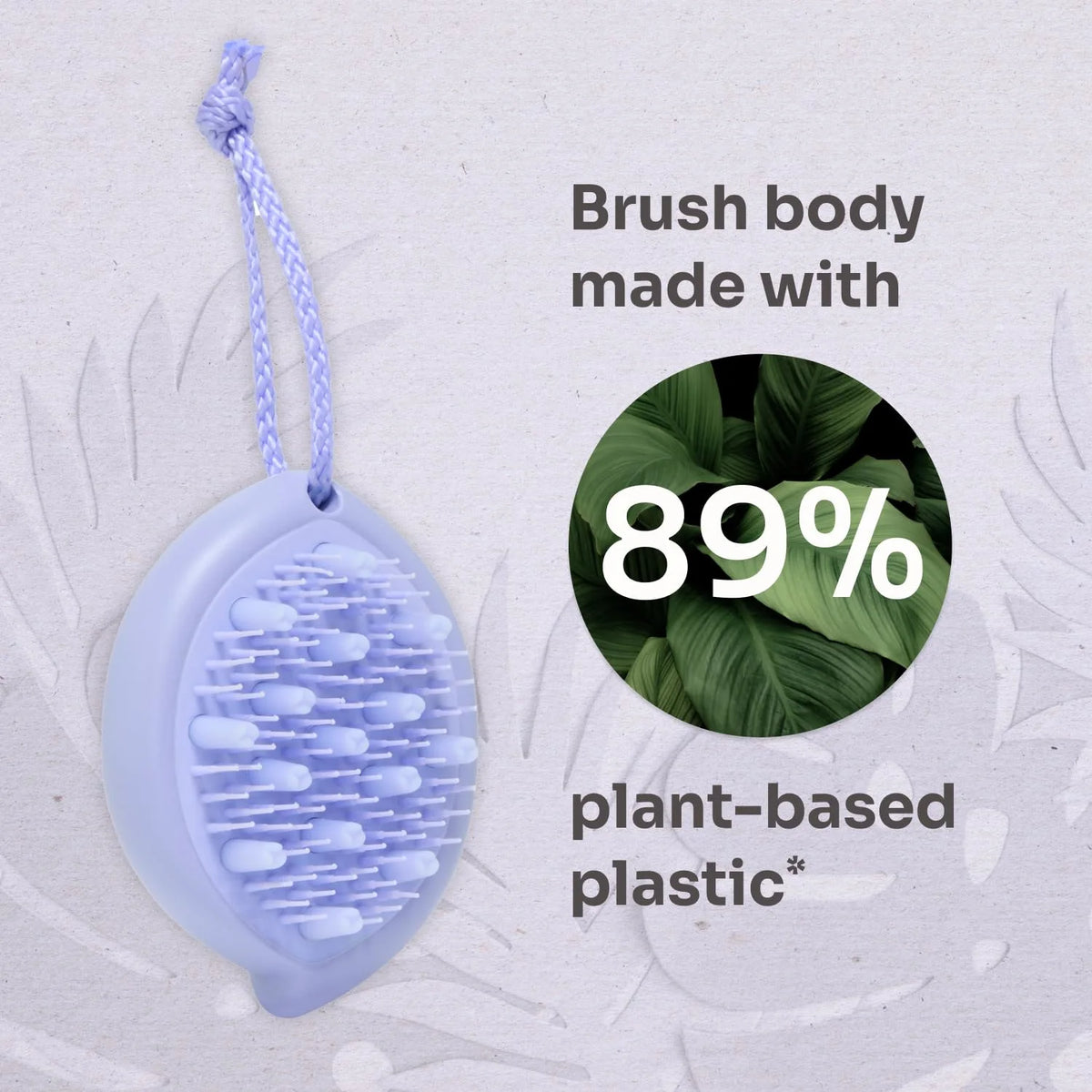 Wet Brush Go Green Scalp First Exfoliator, Lavender Oil - Rope Hook to Hang in Shower - Spa-Like Experience At Home - Exfoliate and Massage Scalp - Works On All Hair Types