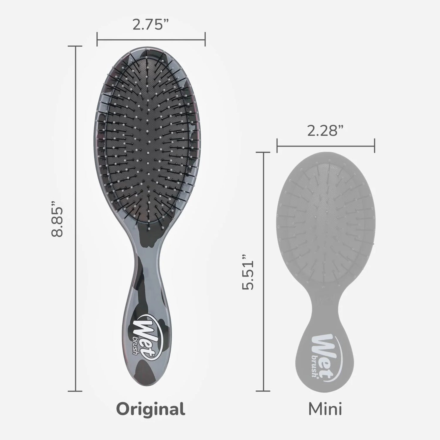 Wet Brush Original Detangler Hair Brush, Hipster Sketch, Ultra-Soft IntelliFlex Bristles, Detangling Bristles Glide Through Tangles (Wet & Dry Hair), Women & Men