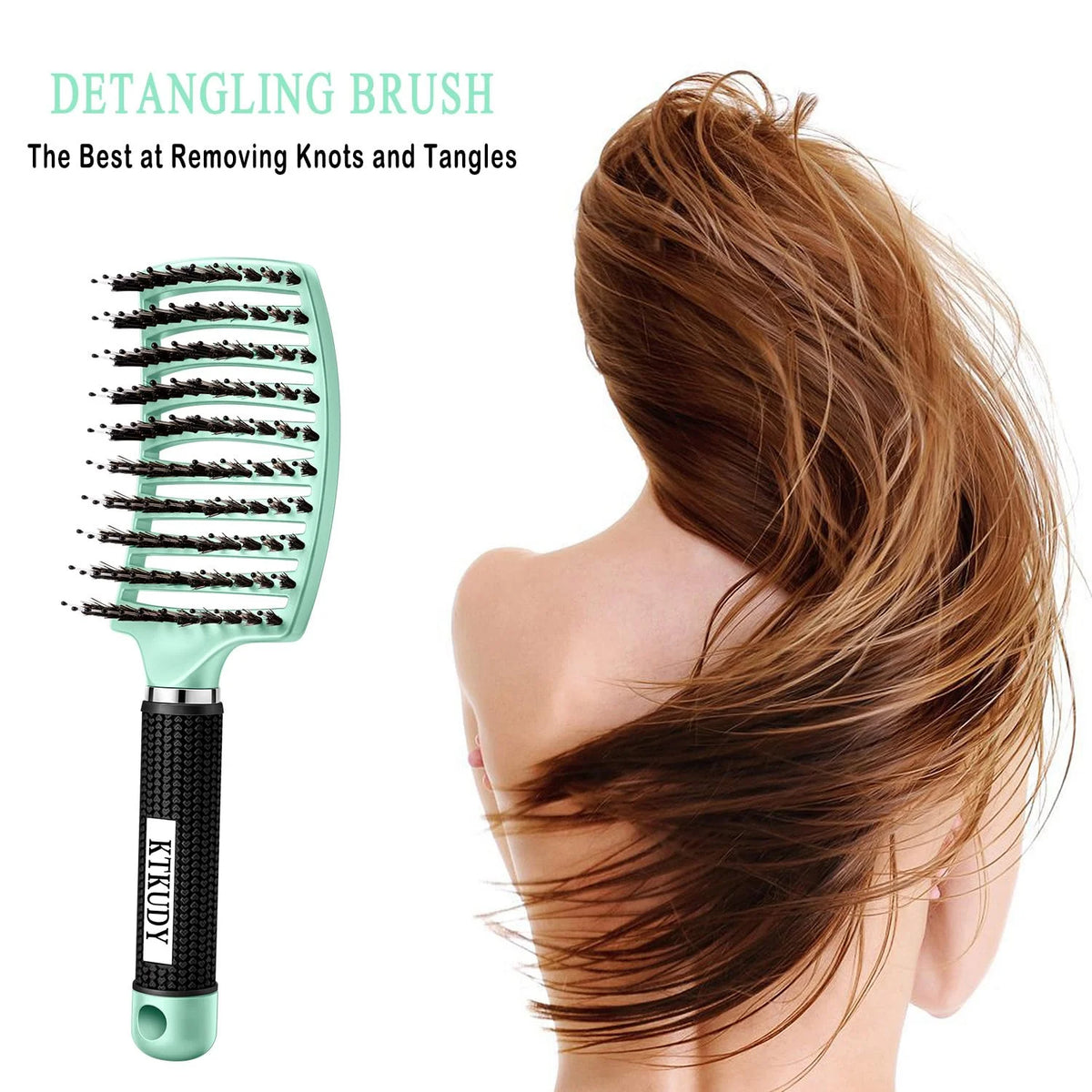 Detangling Brush for Women & Kids, Wet & Dry Hair, All Hair Types