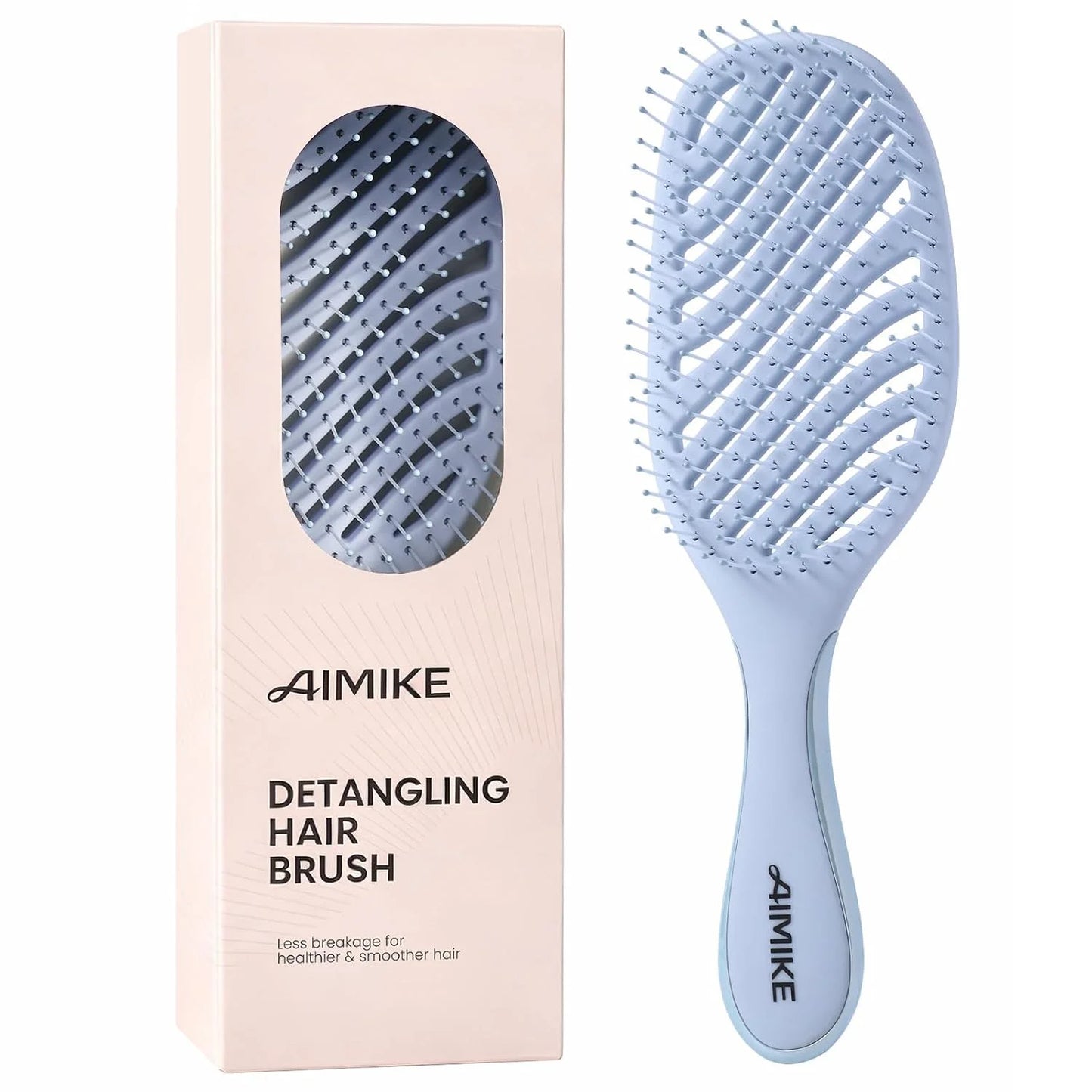 AIMIKE Spiral Flex Hair Brush for Fine Hair, Gentle Detangler for Women