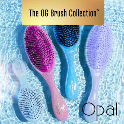 Olivia Garden Aurora Detangler Brush for Wet and Dry Fine to Medium Hair - Detangling Brush for Women, Men, Kids