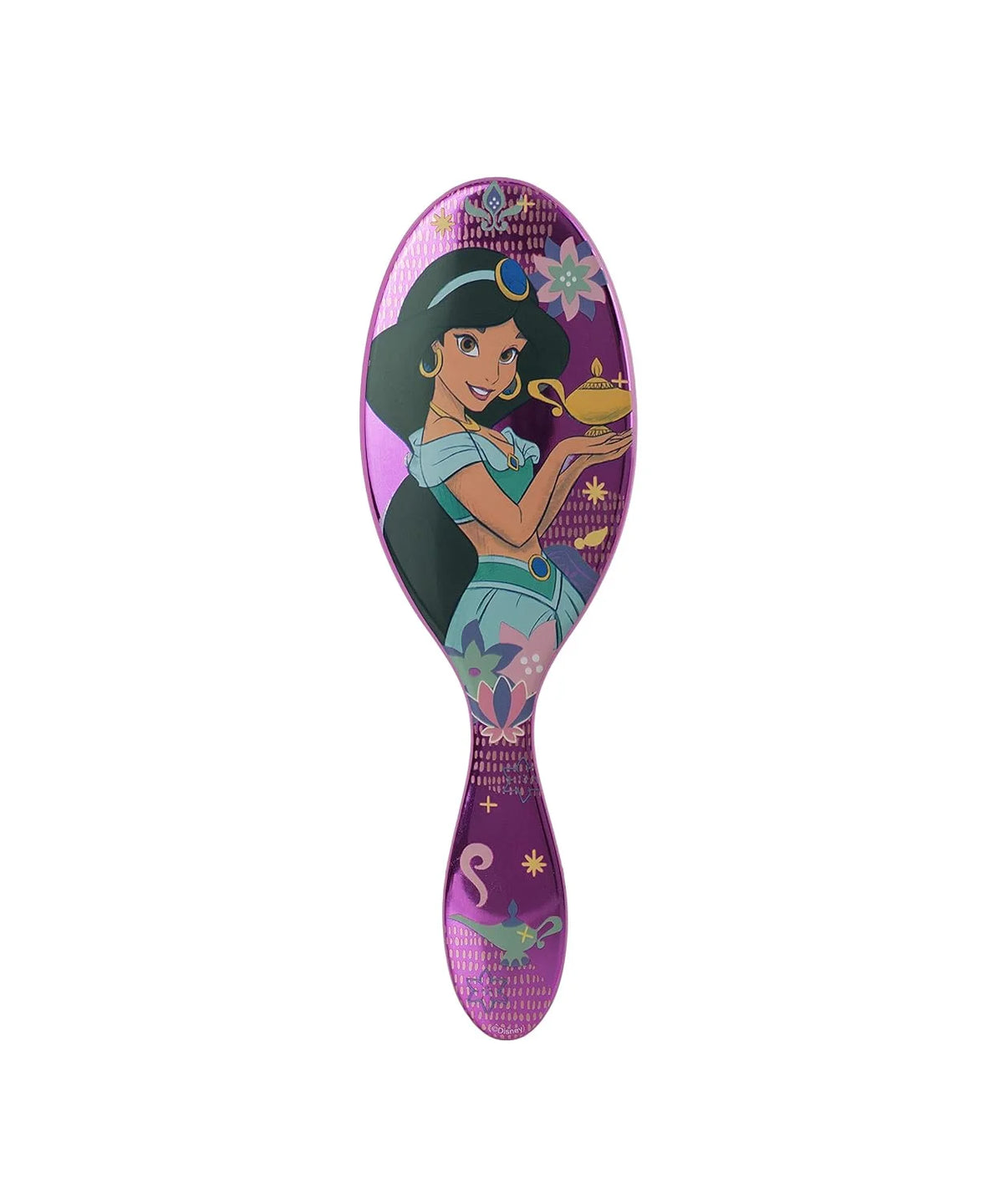 Wet Brush Disney Original Detangler Brush Princess Wholehearted - Jasmine, Dark Purple - All Hair Types - Ultra-Soft IntelliFlex Bristles Glide Through Tangles with Ease