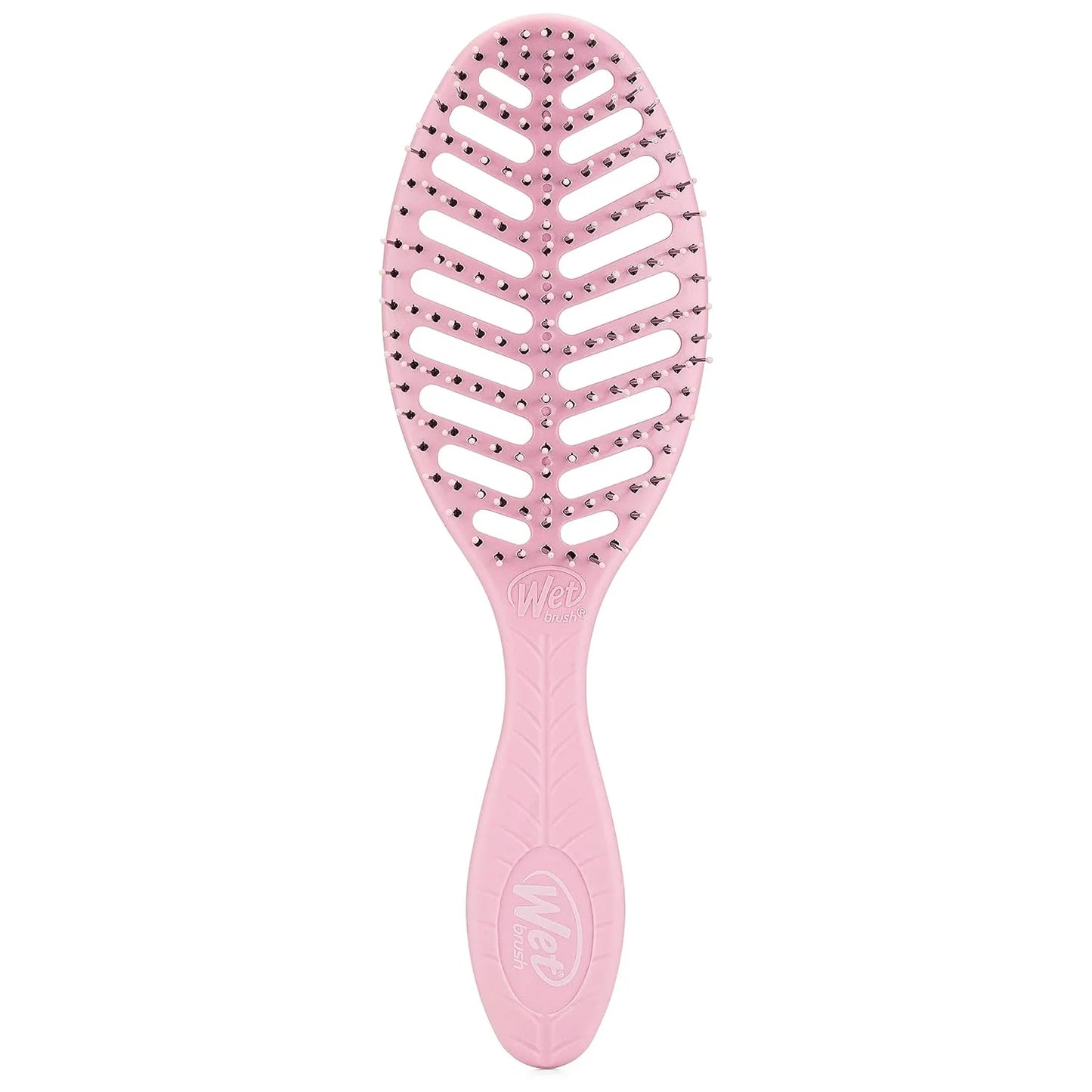 Wet Brush Go Green Speed Dry Hair Brush, Green - Vented Design & Ultra Soft HeatFlex Bristles - Ergonomic Handle Manages Tangle & Uncontrollable Hair - Pain-Free Hair Accessories
