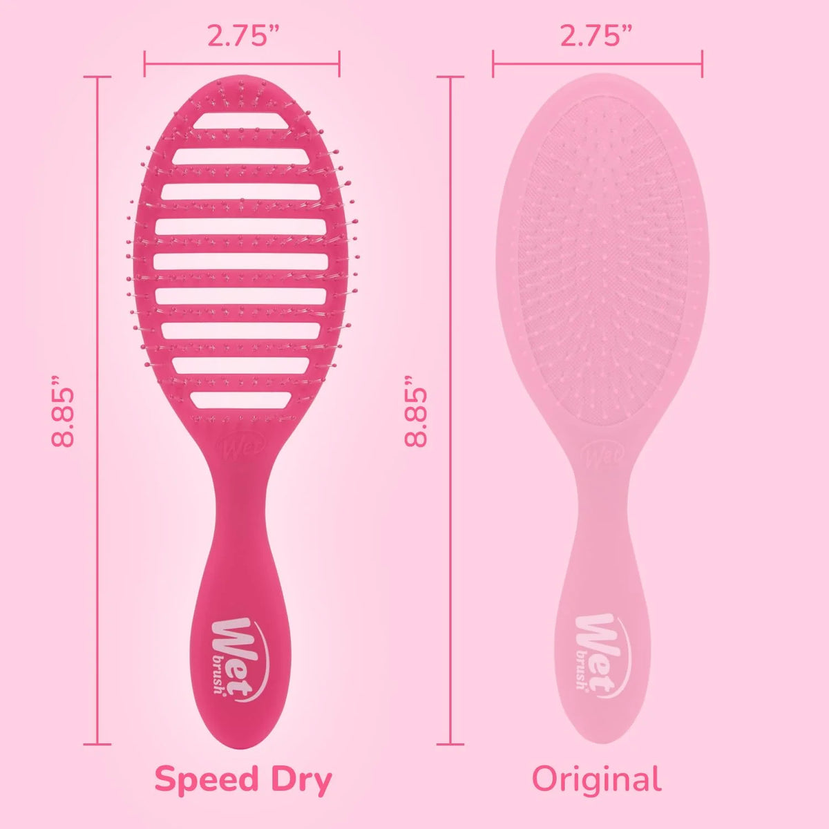 Wet Brush Speed Dry Hair Brush, Orange Crush (Summer Quencher) - Vented Design & Soft HeatFlex Bristles Are Blow Dry Safe - Ergonomic Handle Manages Tangles - Pain-Free Hair Accessories