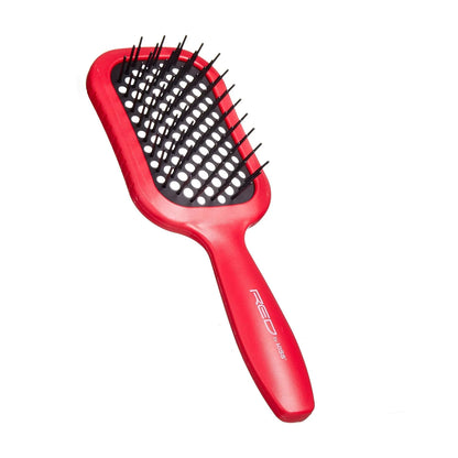 RED by Kiss Dry Vent Heat-Resistant Hair Brush, Detangling Fast Blow Drying for Wet Dry Curly Thick Straight Hair, Vented Detangler for Women Men Children Kids (Yellow)