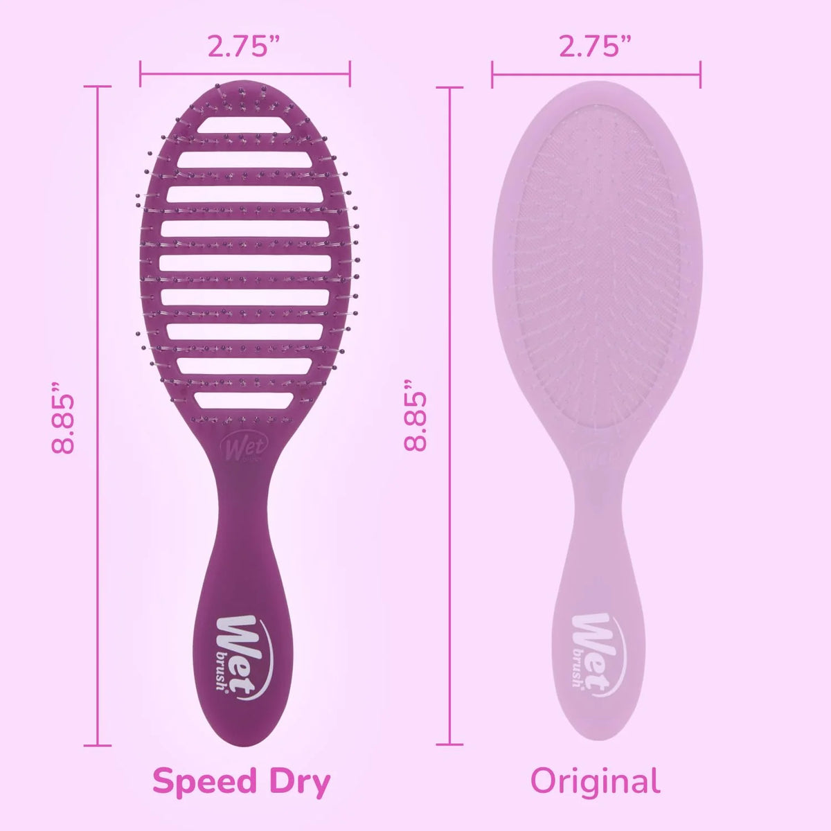 Wet Brush Speed Dry Hair Brush, Orange Crush (Summer Quencher) - Vented Design & Soft HeatFlex Bristles Are Blow Dry Safe - Ergonomic Handle Manages Tangles - Pain-Free Hair Accessories