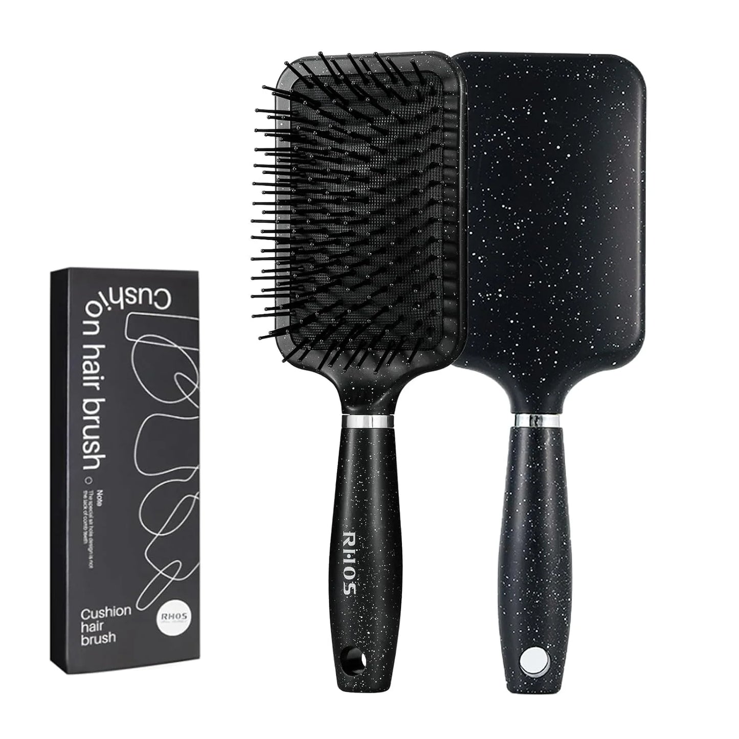 Purple Square Paddle Hair Brush for Women Men's Thin,Short,Thick,Long Hair