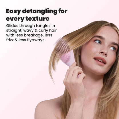 Tangle Teezer Ultimate Detangler Brush, Straight to Wavy, Millennial Pink