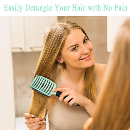 Detangling Brush for Women & Kids, Wet & Dry Hair, All Hair Types