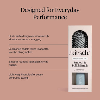 Kitsch Smooth & Polish Hair Brushes For Women and Men - Haze Blue