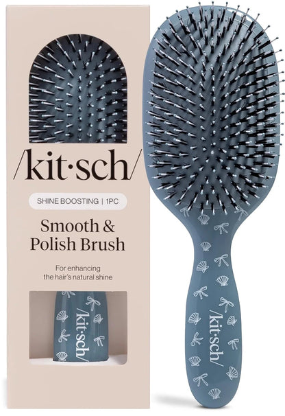 Kitsch Smooth & Polish Hair Brushes For Women and Men - Haze Blue