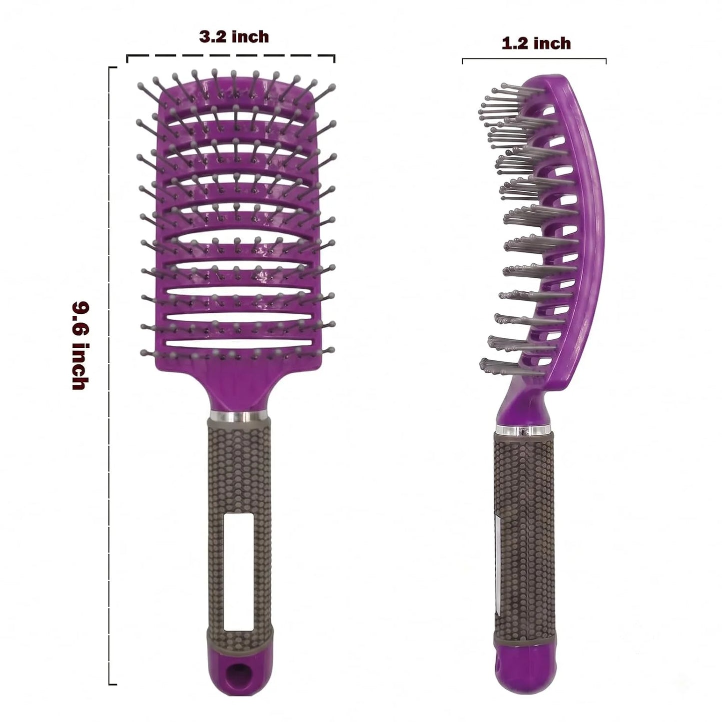 Curved Vented Hair Brush,Detangler Brush Faster Blow Drying for Women, Men