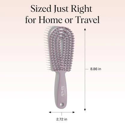 Kitsch Flexi Flow Detangler Brush, Hair Brushes For Women - Terracotta