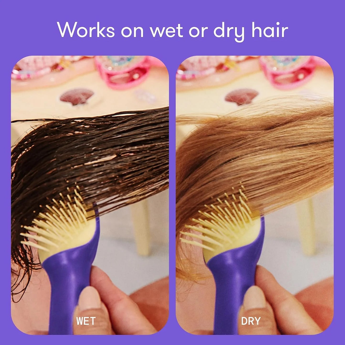 Frida for Kids Curly Hair Brush, Detangling Brush for Curls, Kids