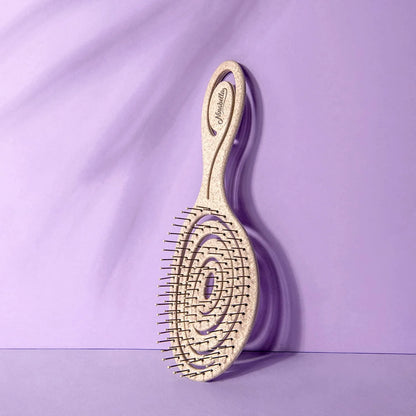 Ninabella Detangler Brush - No Tangle Hair Brush for Women, Fine, Thick and Long Hair - Hairbrush for Wet and Dry Hair, Gentle on the Scalp - Light Blue