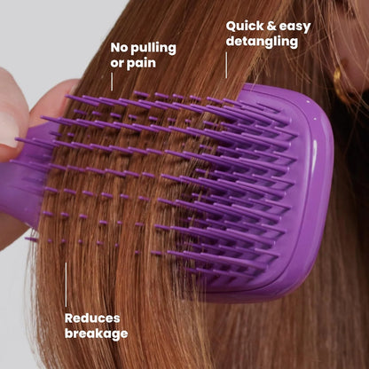 Tangle Teezer Ultimate Detangler Brush, Straight to Wavy, Millennial Pink