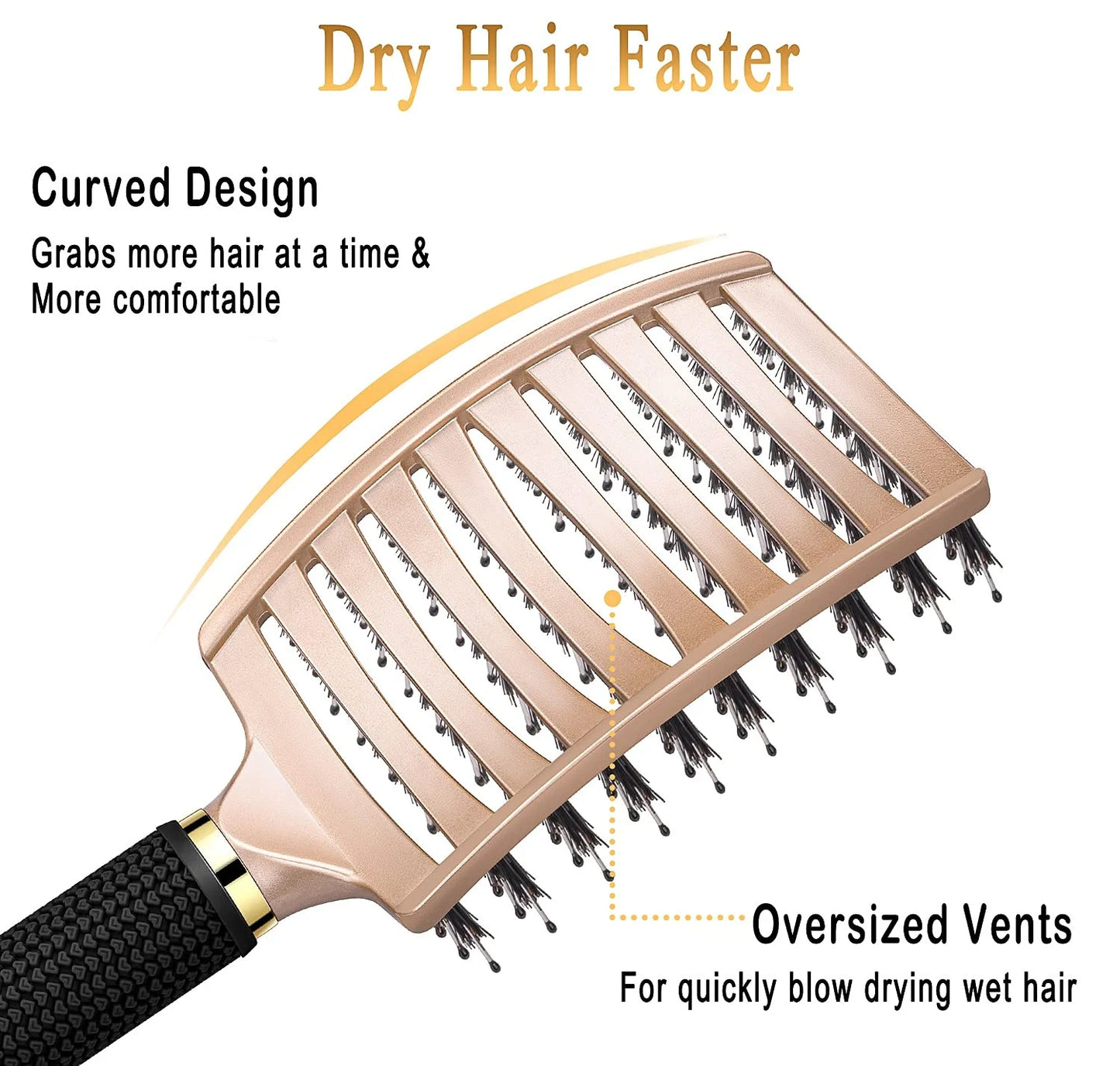 Detangling Brush for Women & Kids, Wet & Dry Hair, All Hair Types