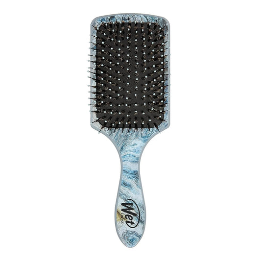 Wet Brush Paddle Shine Enhancer with Argan Oil, Distressed Wood - Ultra-Soft IntelliFlex Detangling Bristles with Boar Bristles For A Smooth & Shiny Finish - Pain-Free Hair Brush For Women & Men