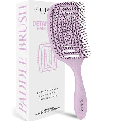 Fiora Naturals Detangler Brush for Wet and Dry Hair, Soft Detangling Brush