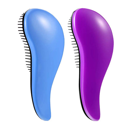 WYNK Detangling Hairbrush Detangler 2 Pack for Adults & Kids, Iridescent