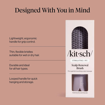 Kitsch Scalp Renewal Brush - Hairbrush Scalp Massager - Haze Blue