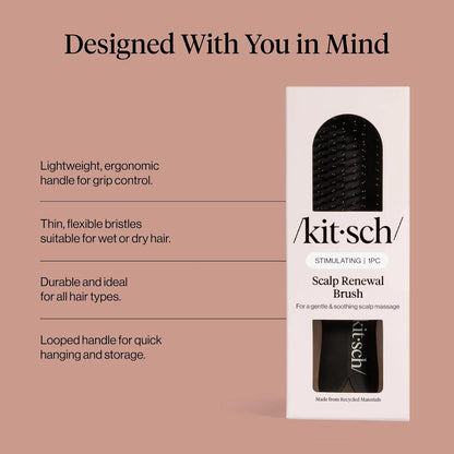 Kitsch Scalp Renewal Brush - Hairbrush Scalp Massager - Haze Blue