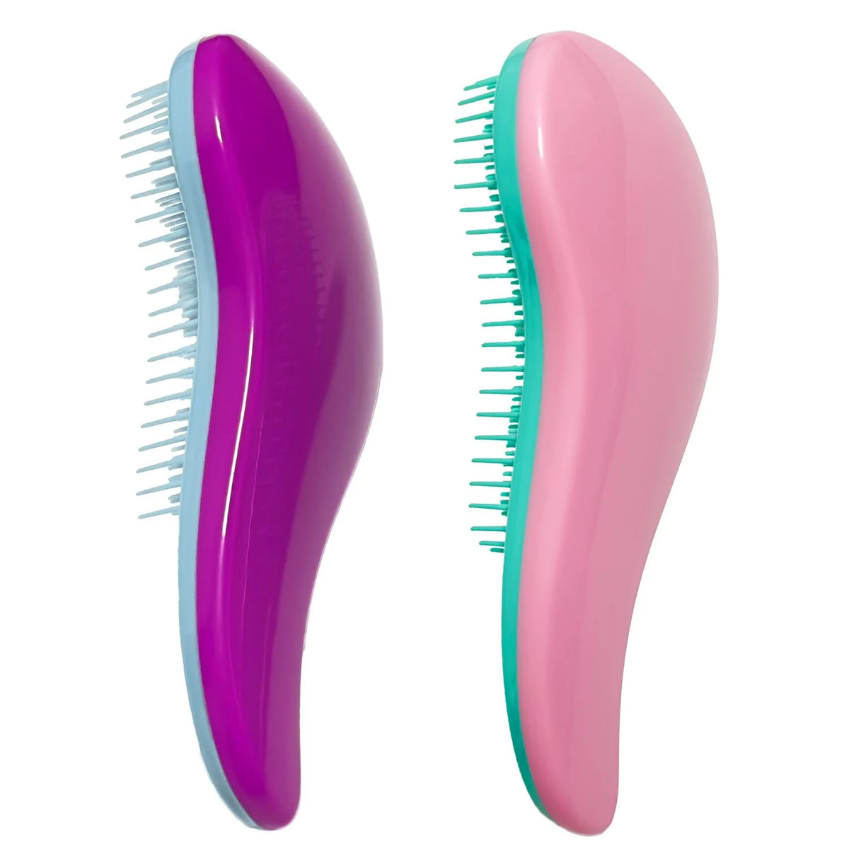 WYNK Detangling Hairbrush Detangler 2 Pack for Adults & Kids, Iridescent