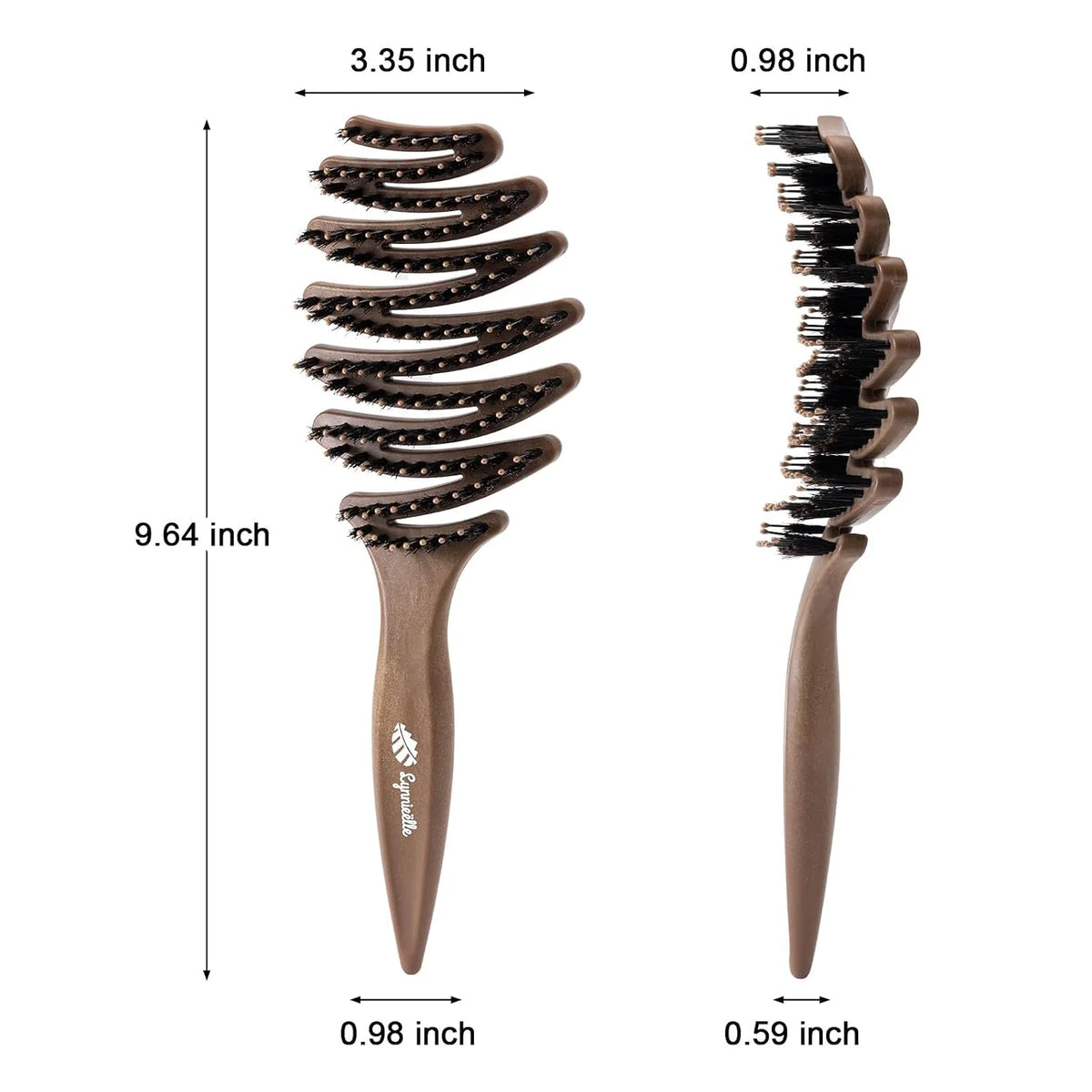 Natural Boar Bristle Hair Brush for Fine Hair - A Great Gift