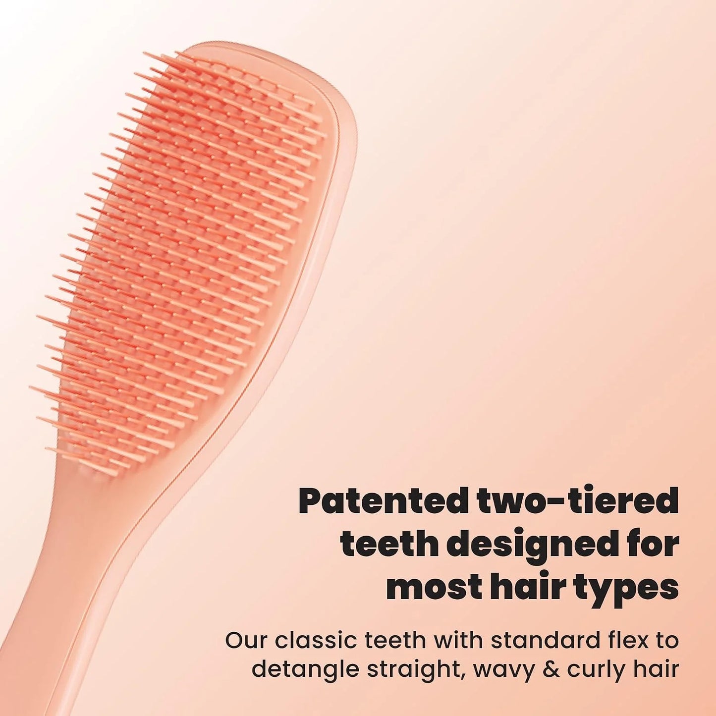Tangle Teezer Ultimate Detangler Brush, Straight to Wavy, Millennial Pink
