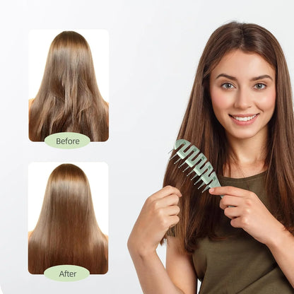 Detangler Hairbrush, Soft Bristle Detangling Brush,Quick Smoothing(Natural)