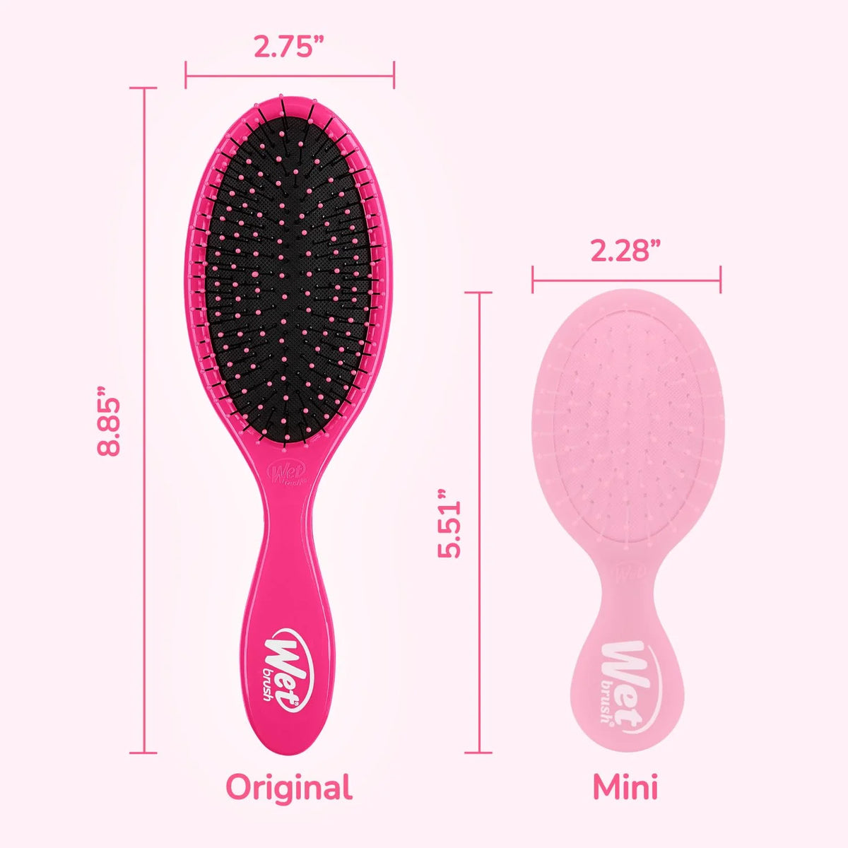 Wet Brush Original Detangler Hair Brush, Purple, For All Hair Textures