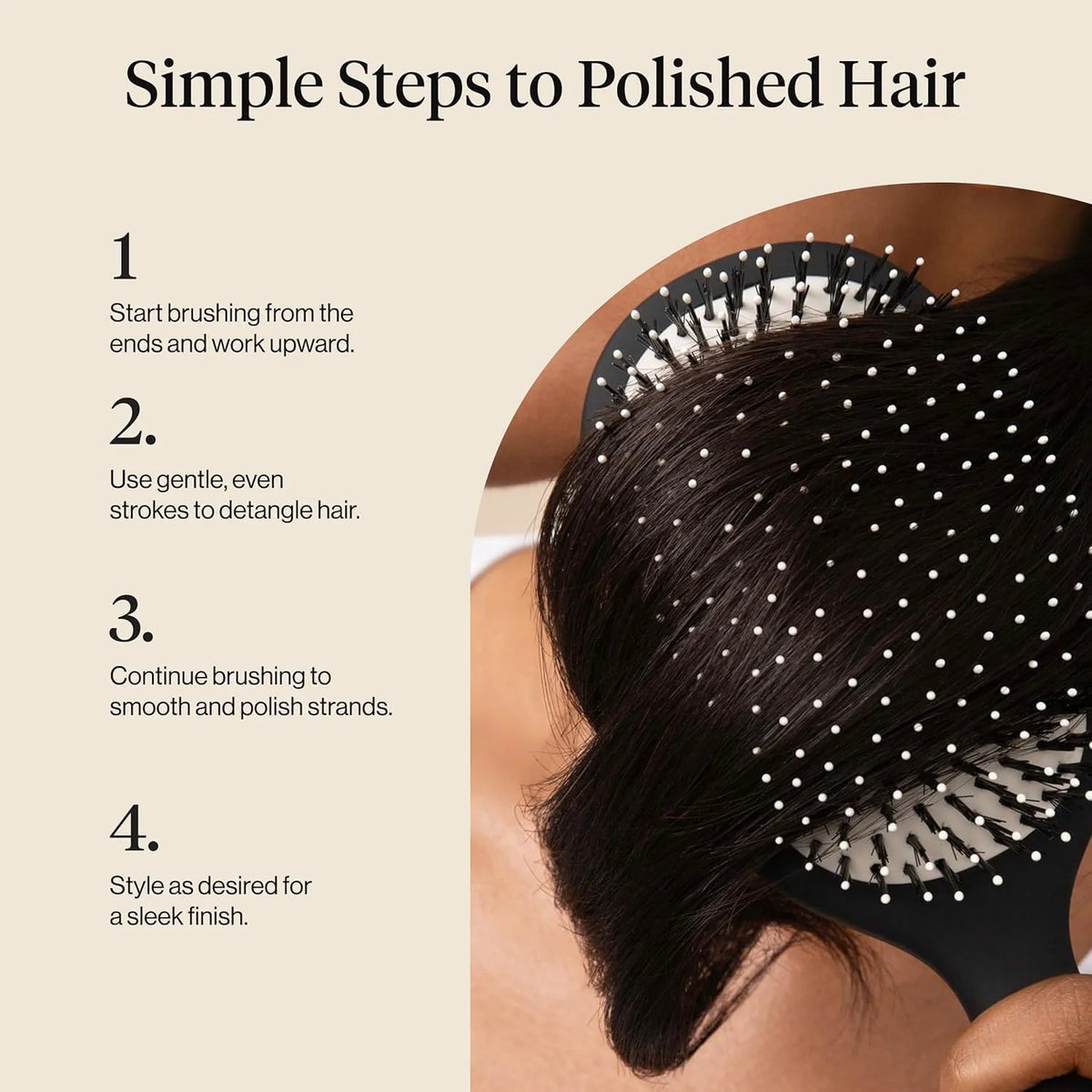 Kitsch Smooth & Polish Hair Brushes For Women and Men - Haze Blue