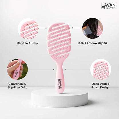 Flex Detangling Hair Brush (BABY BLUE)