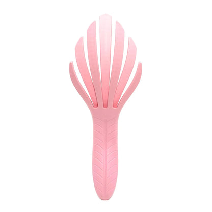 Wet Brush Go Green Curl Detangler Hair Brush - Pale Pink Ultra-Soft IntelliFlex Detangling Bristles Glide Through Tangles with Ease - Great For Curly Hair-No Split Ends & Pain-Free for Wet or Dry Hair