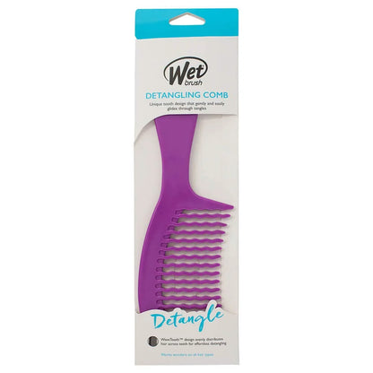 Wet Brush Detangling Comb - Purple Unisex Comb 1 Pc (Pack of 2)