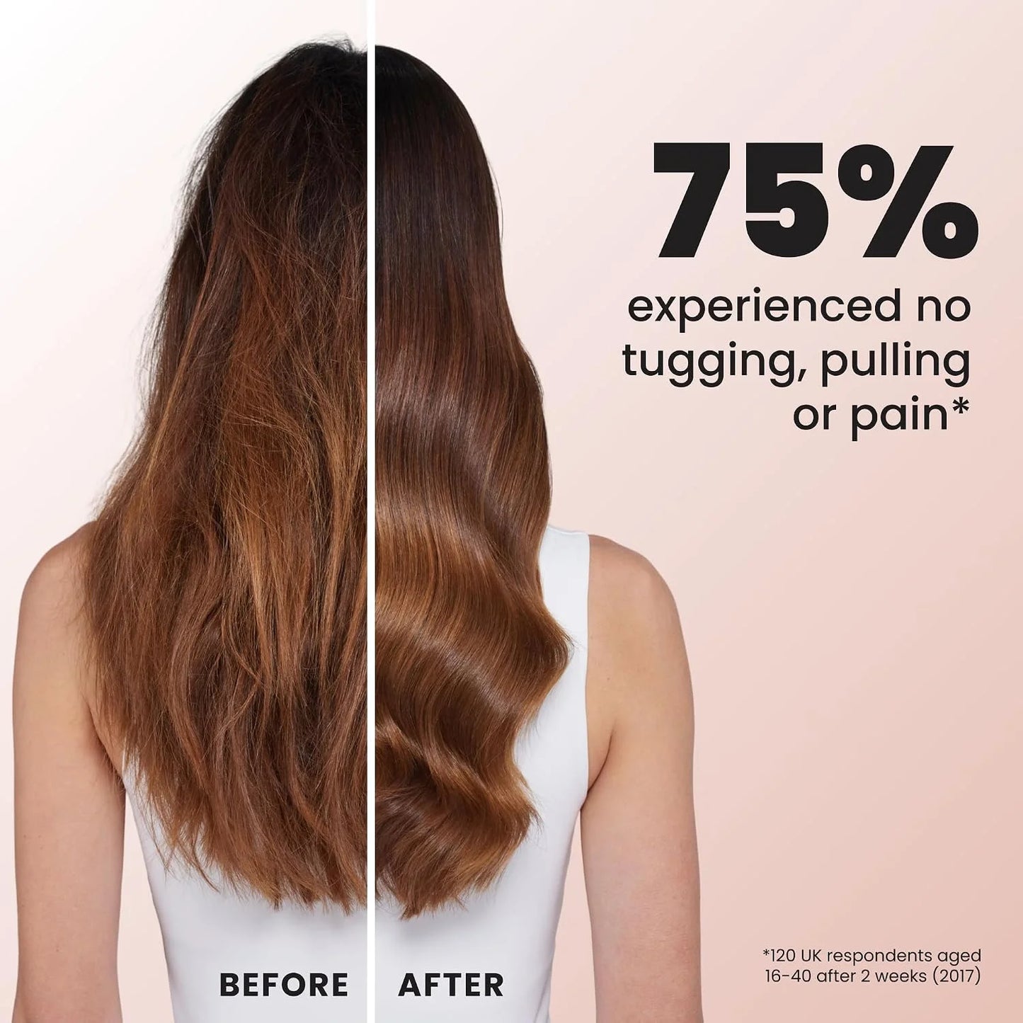 Tangle Teezer Ultimate Detangler Brush, Straight to Wavy, Millennial Pink