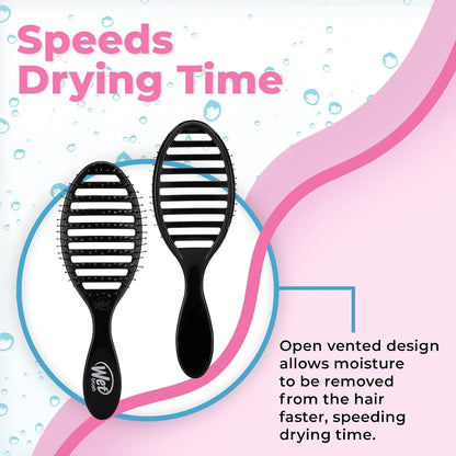 Wet Brush Speed Dry Hair Brush, Gravel (Terrain Textures) - Vented Design and Ultra Soft HeatFlex Bristles Are Blow Dry Safe With Ergonomic Handle Manages Tangle and Uncontrollable Hair - Pain-Free